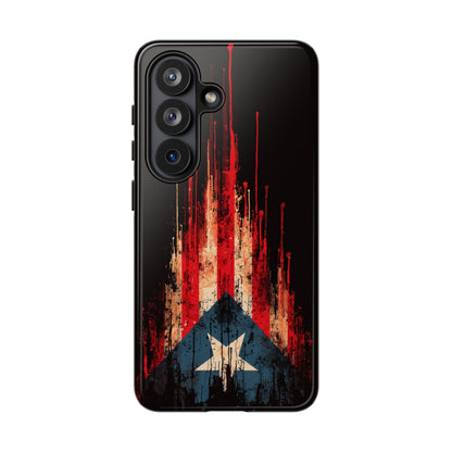 Puerto Rico Flag Phone Case | Distressed Puerto Rican Flag Tough Case | Boricua Pride Protective iPhone Samsung Cover