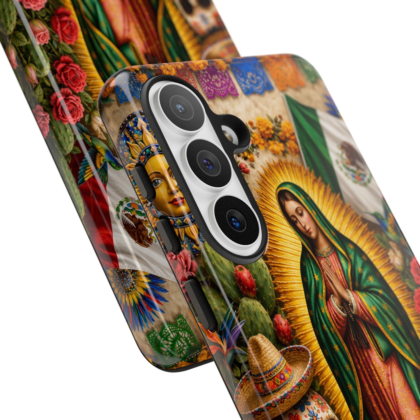 Virgen de Guadalupe Phone Case Mexican Floral iPhone Samsung Pixel Case