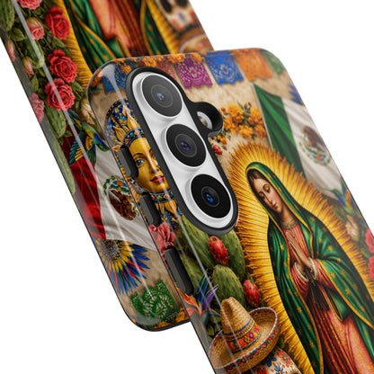Virgen de Guadalupe Phone Case Mexican Floral iPhone Samsung Pixel Case