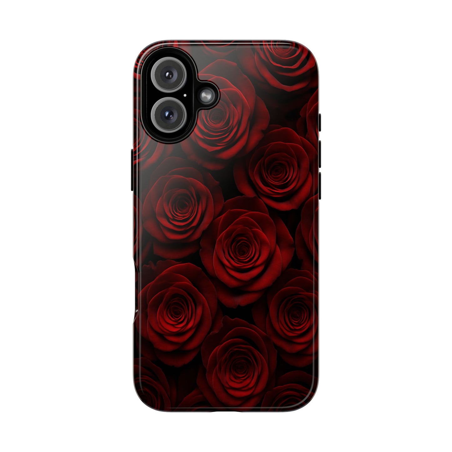 Dark Red Rose Phone Case – Gothic Floral Tough Case (iPhone, Samsung, Pixel)