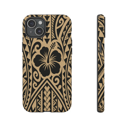 Polynesian Tribal Hawaiin Hibiscus Phone Case for iPhone Samsung Galaxy