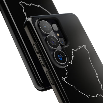 Nicaragua Outline Phone Case – Minimal Country Map Tough Case (iPhone, Samsung, Pixel)