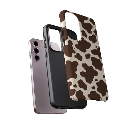 Western Cow Print Tough Phone Case for iPhone Samsung Galaxy Pixel