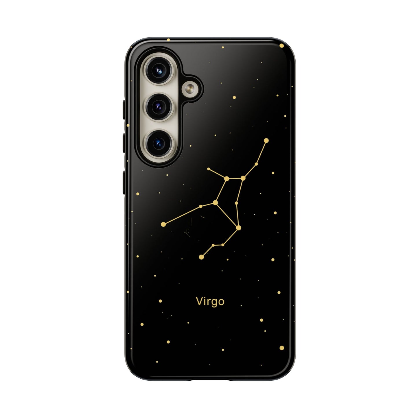 Virgo Zodiac Constellation Phone Case – Luxe Gold Celestial Cover