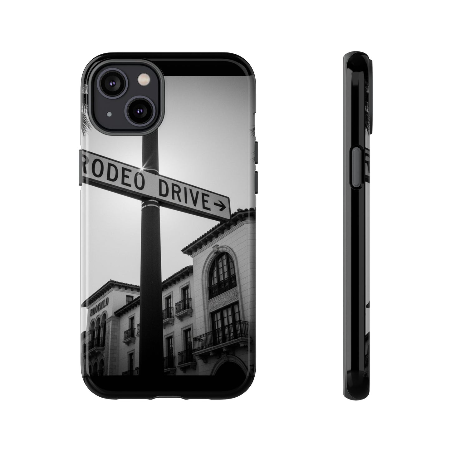 Rodeo Drive Phone Case | Los Angeles Aesthetic Black & White Photography | Luxury LA Street Tough Case for iPhone & Samsung
