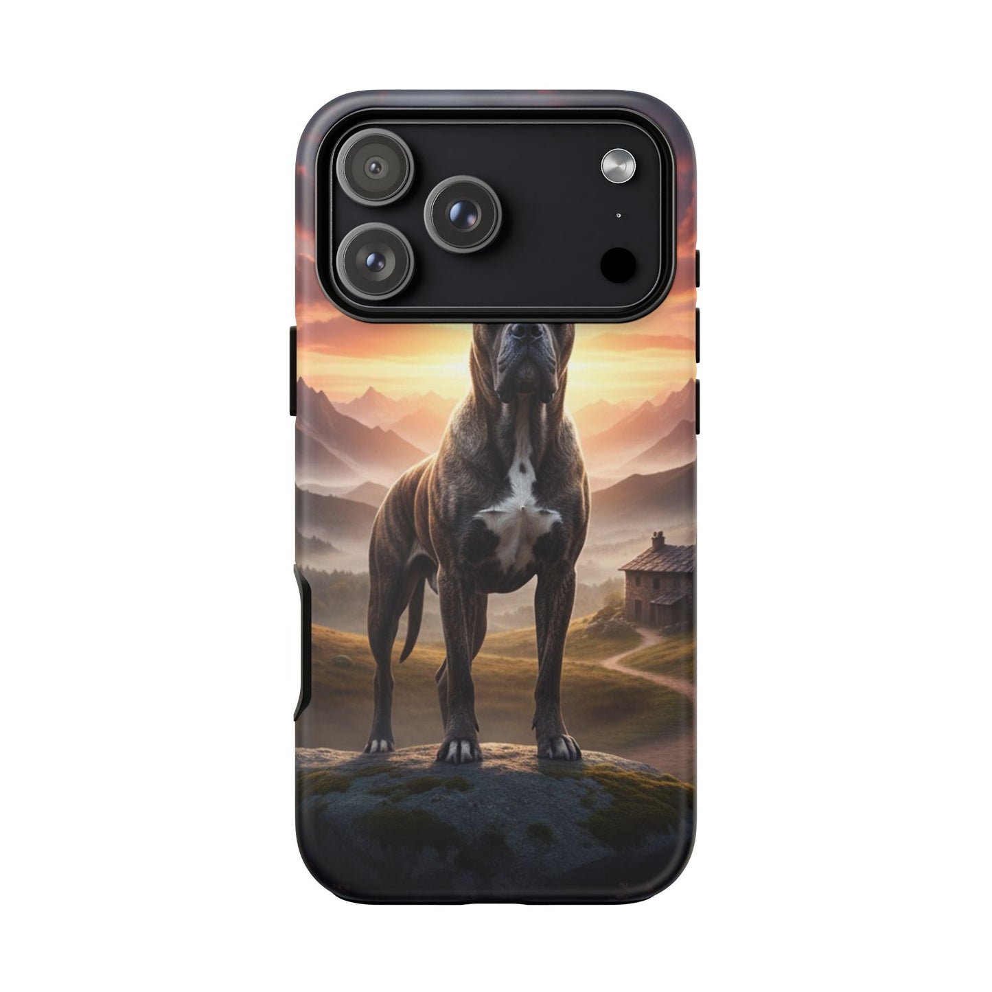 Cane Corso Phone Case – Guard Dog Sunset Tough Case (iPhone, Samsung, Pixel) | Dog Lover Gift