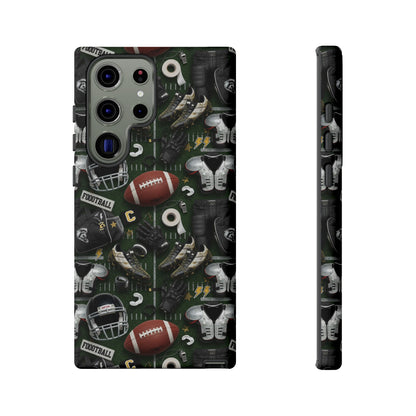 Football Pattern Phone Case – Sports Fan Tough Protective Game Day Case