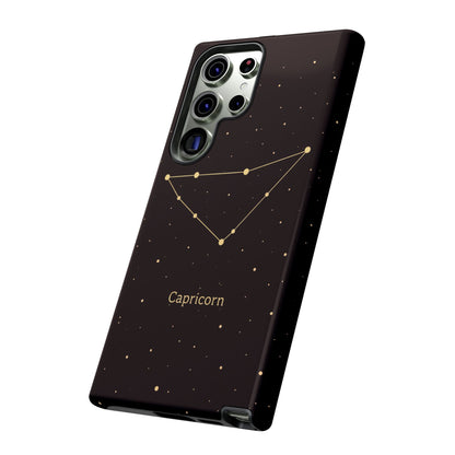 Capricorn Zodiac Constellation Phone Case – Luxe Gold Celestial Cover