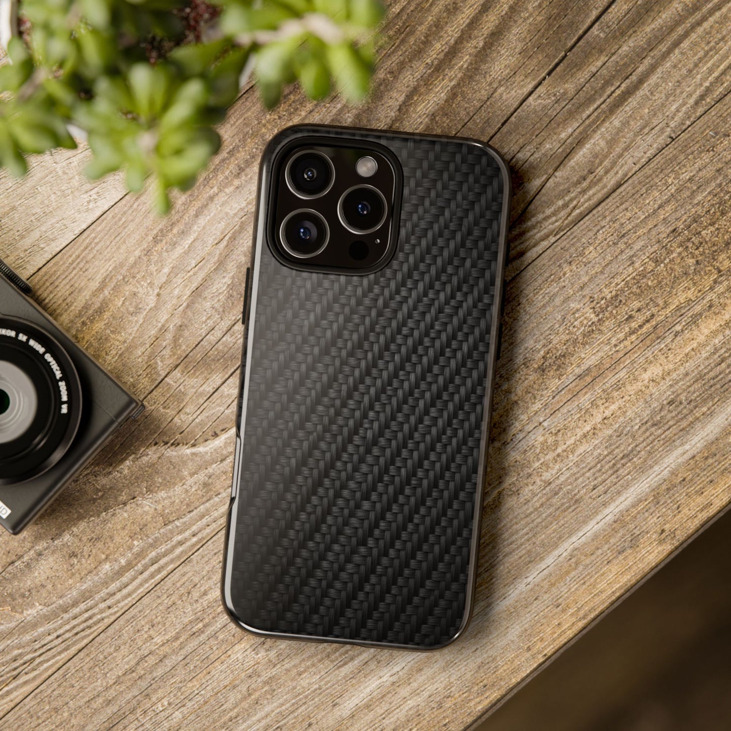 Carbon Fiber Inspired Phone Case – Rugged Slim Protective Tech Case for iPhone & Samsung