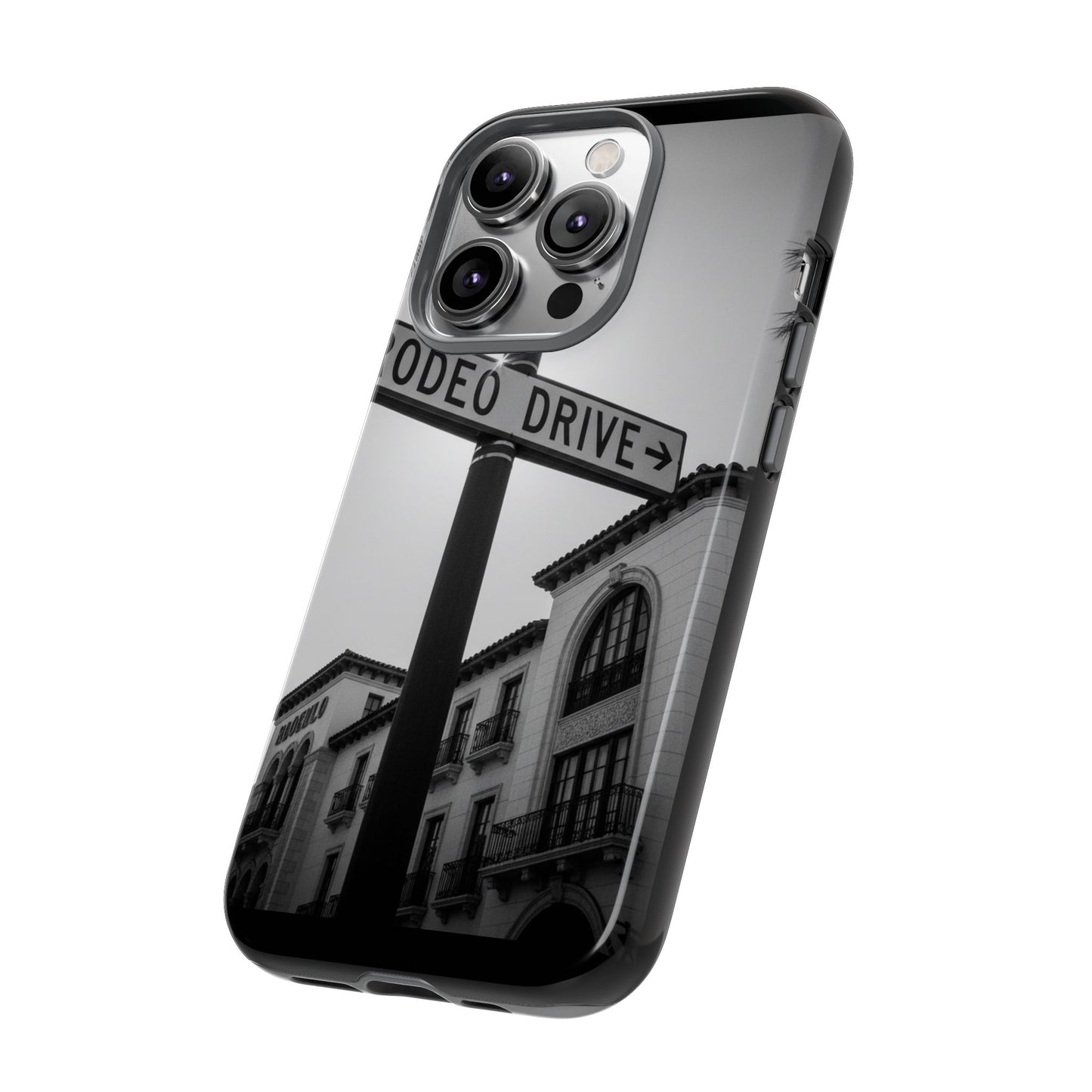 Rodeo Drive Phone Case | Los Angeles Aesthetic Black & White Photography | Luxury LA Street Tough Case for iPhone & Samsung