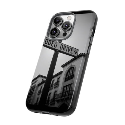 Rodeo Drive Phone Case | Los Angeles Aesthetic Black & White Photography | Luxury LA Street Tough Case for iPhone & Samsung