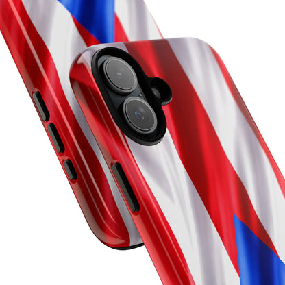 Puerto Rico Flag Phone Case | Boricua Pride Tough Case | Puerto Rican Flag Protective Cover for iPhone & Samsung