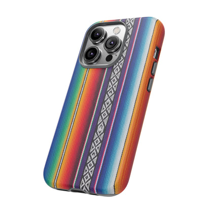 Serape Stripe Phone Case – Colorful Mexican Blanket Pattern Tough Case