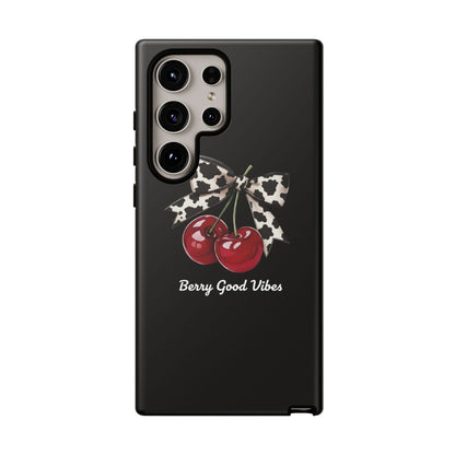 Cherry Cow Print Phone Case | Coquette Bow Aesthetic | Tough Protective Case