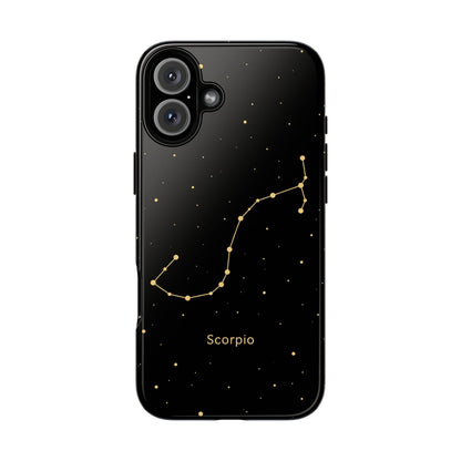Scorpio Zodiac Constellation Phone Case – Luxe Gold Celestial Cover