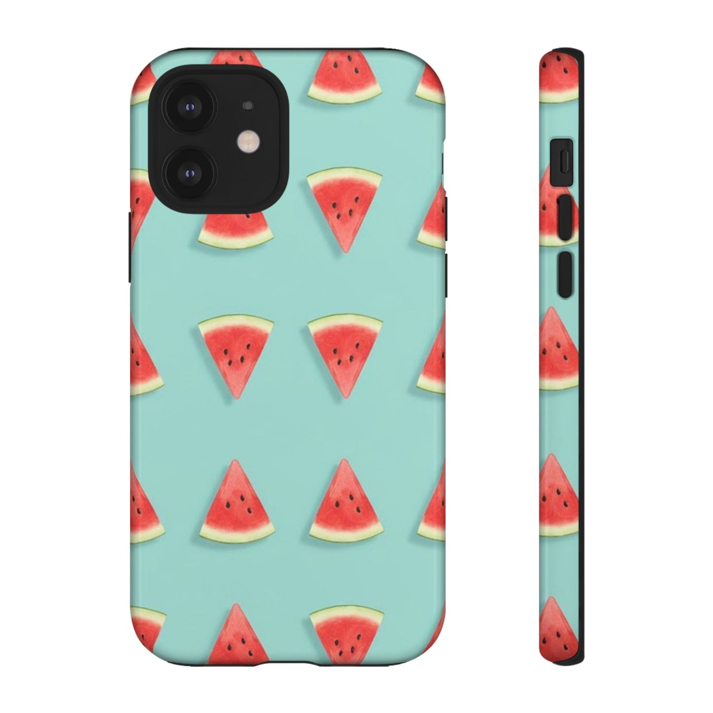 Watermelon Phone Case – Pastel Blue Summer Fruit Tough Case (iPhone, Samsung, Pixel)
