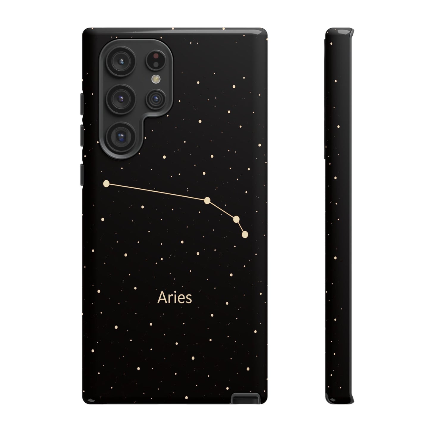 Aries Zodiac Constellation Phone Case – Luxe Gold Celestial Cover