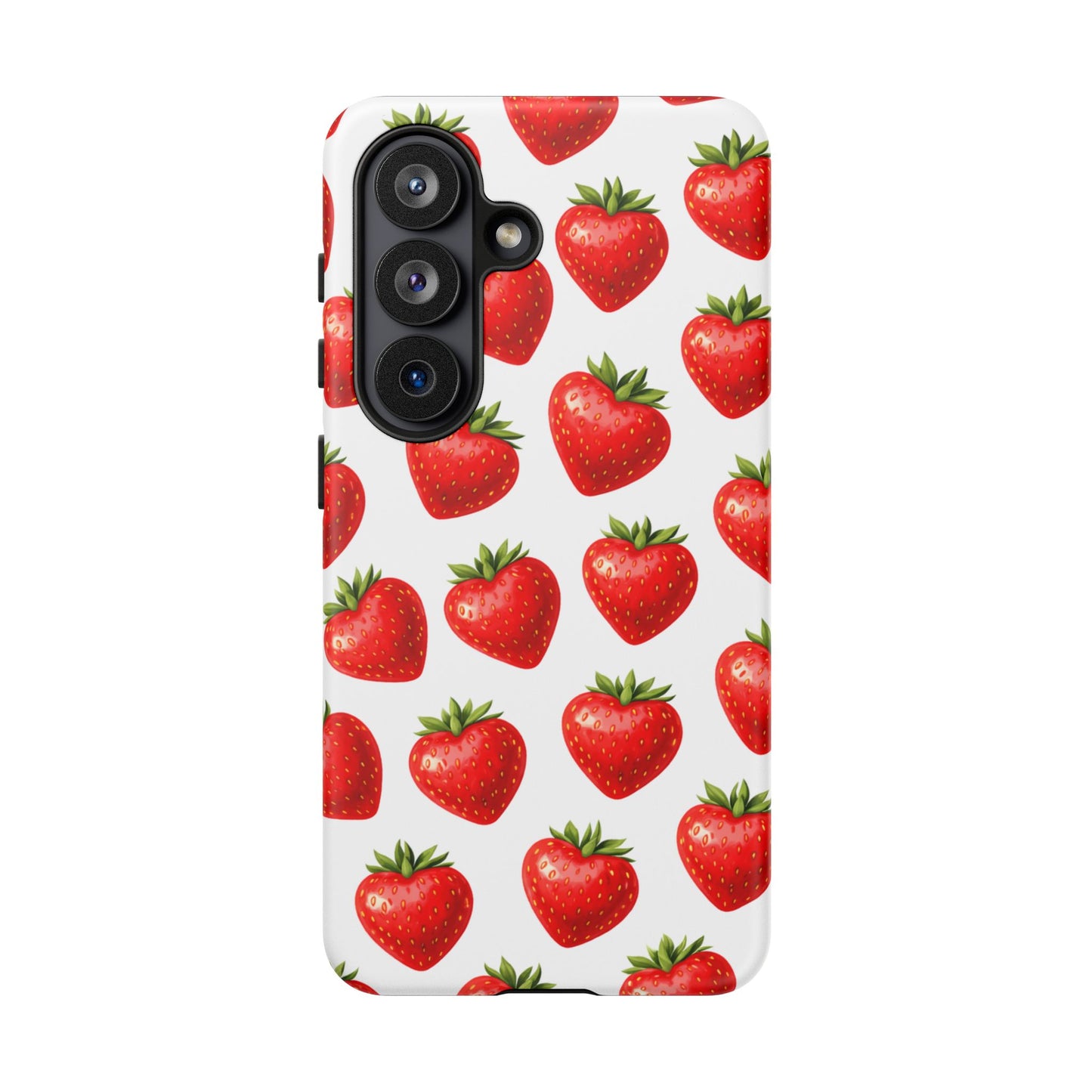 Cute Strawberry Phone Case – Aesthetic Fruit Pattern Protective Cover for Iphone, Samsung Galaxy and Pixel