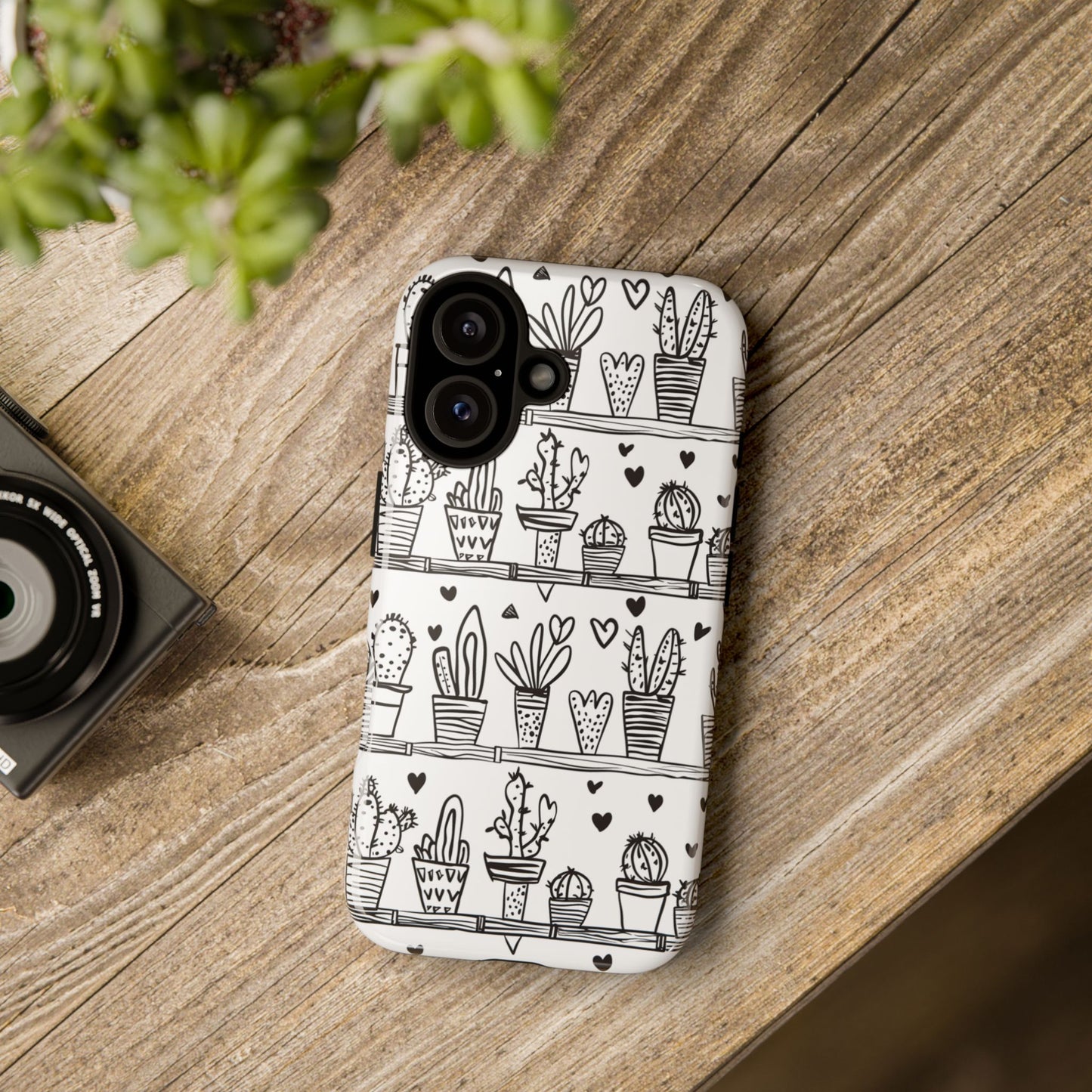 Cactus Succulent Phone Case Cute Plant Aesthetic iPhone Samsung Cover
