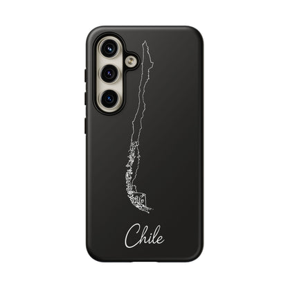 Chile Outline Phone Case – Minimal Country Map Tough Case (iPhone, Samsung, Pixel)
