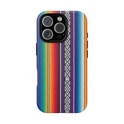 Serape Stripe Phone Case – Colorful Mexican Blanket Pattern Tough Case