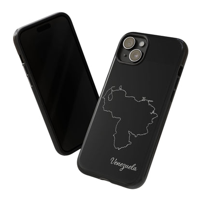 Venezuela Outline Phone Case – Minimal Country Map Tough Case (iPhone, Samsung, Pixel)