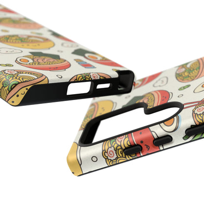 Kawaii Ramen Phone Case – Cute Japanese Food Pattern | Noodle Bowl Aesthetic Case