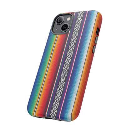 Serape Stripe Phone Case – Colorful Mexican Blanket Pattern Tough Case