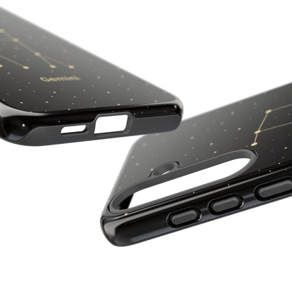 Gemini Zodiac Constellation Phone Case – Luxe Gold Celestial Cover
