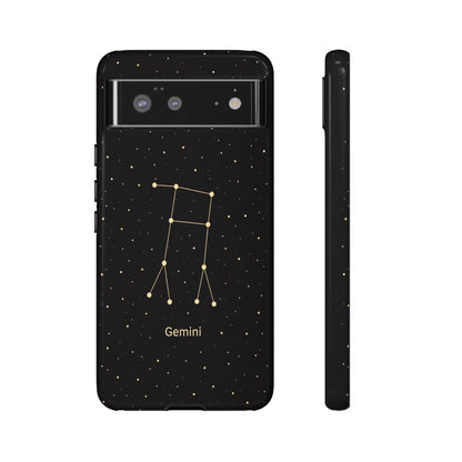 Gemini Zodiac Constellation Phone Case – Luxe Gold Celestial Cover