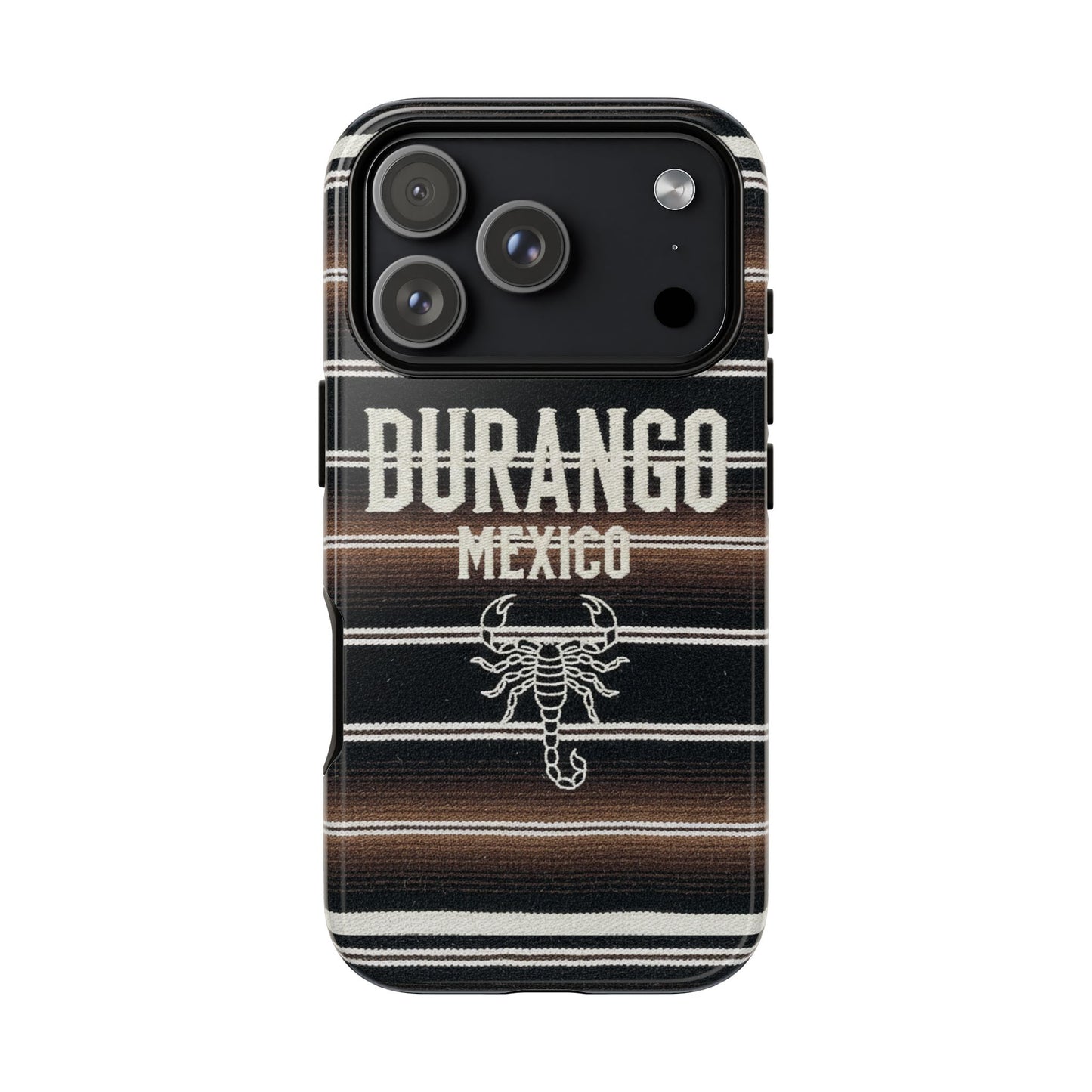 Durango Mexico Phone Case | Serape Scorpion Western Design | Mexican Heritage Tough Case for iPhone & Samsung
