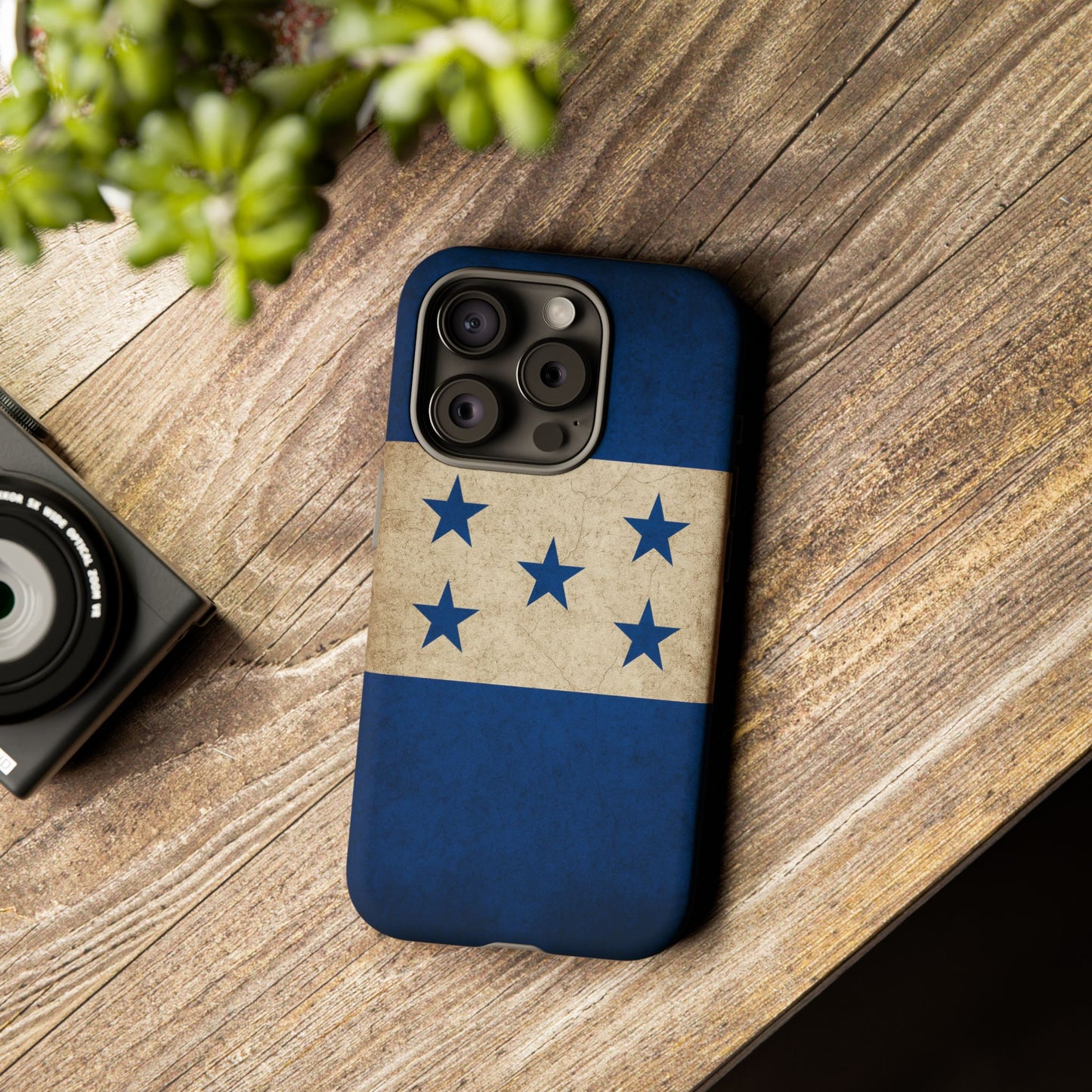 Honduras Flag Phone Case | Vintage Honduran Flag iPhone & Samsung Tough Protective Case