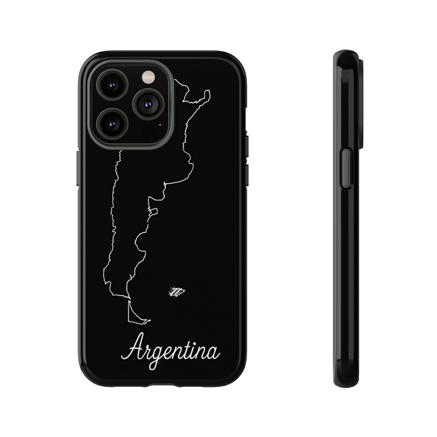 Argentina Outline Phone Case – Minimal Country Map Tough Case (iPhone, Samsung, Pixel)