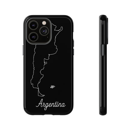 Argentina Outline Phone Case – Minimal Country Map Tough Case (iPhone, Samsung, Pixel)