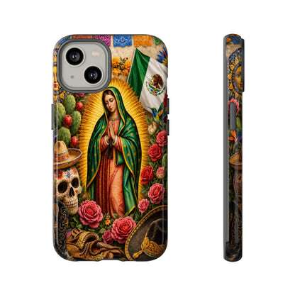 Virgen de Guadalupe Phone Case Mexican Floral iPhone Samsung Pixel Case