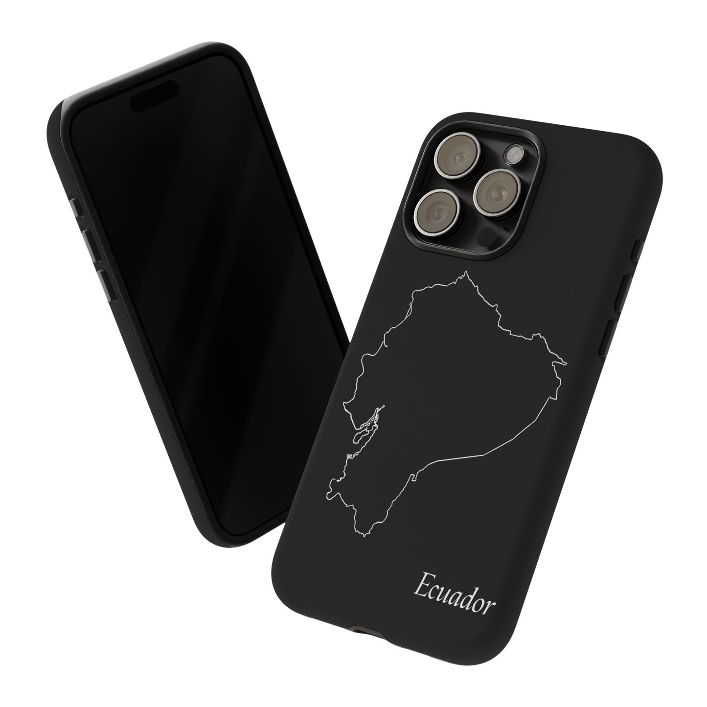 Ecuador Outline Phone Case – Minimal Country Map Tough Case (iPhone, Samsung, Pixel)