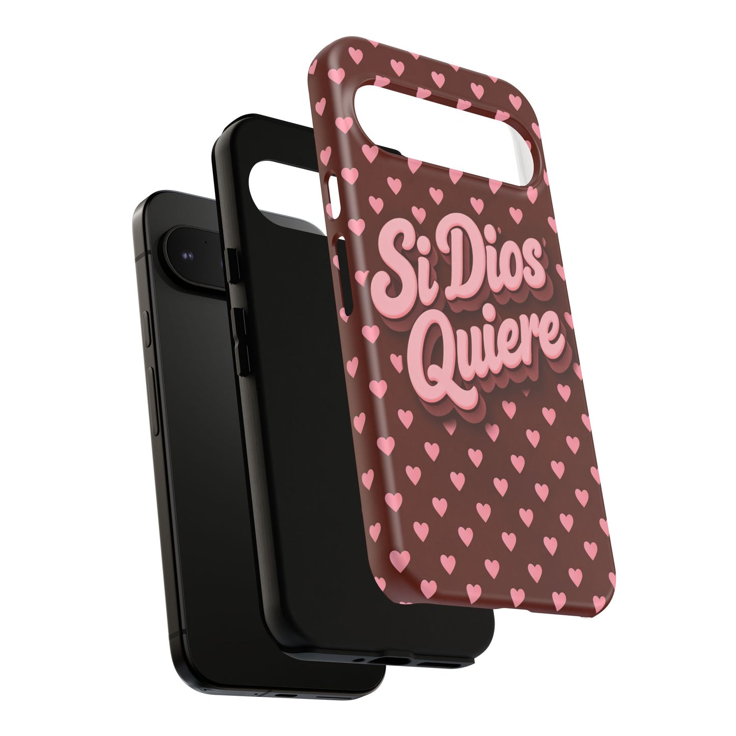 Si Dios Quiere Phone Case Latina Aesthetic Pink Hearts iPhone Samsung