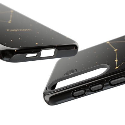 Capricorn Zodiac Constellation Phone Case – Luxe Gold Celestial Cover