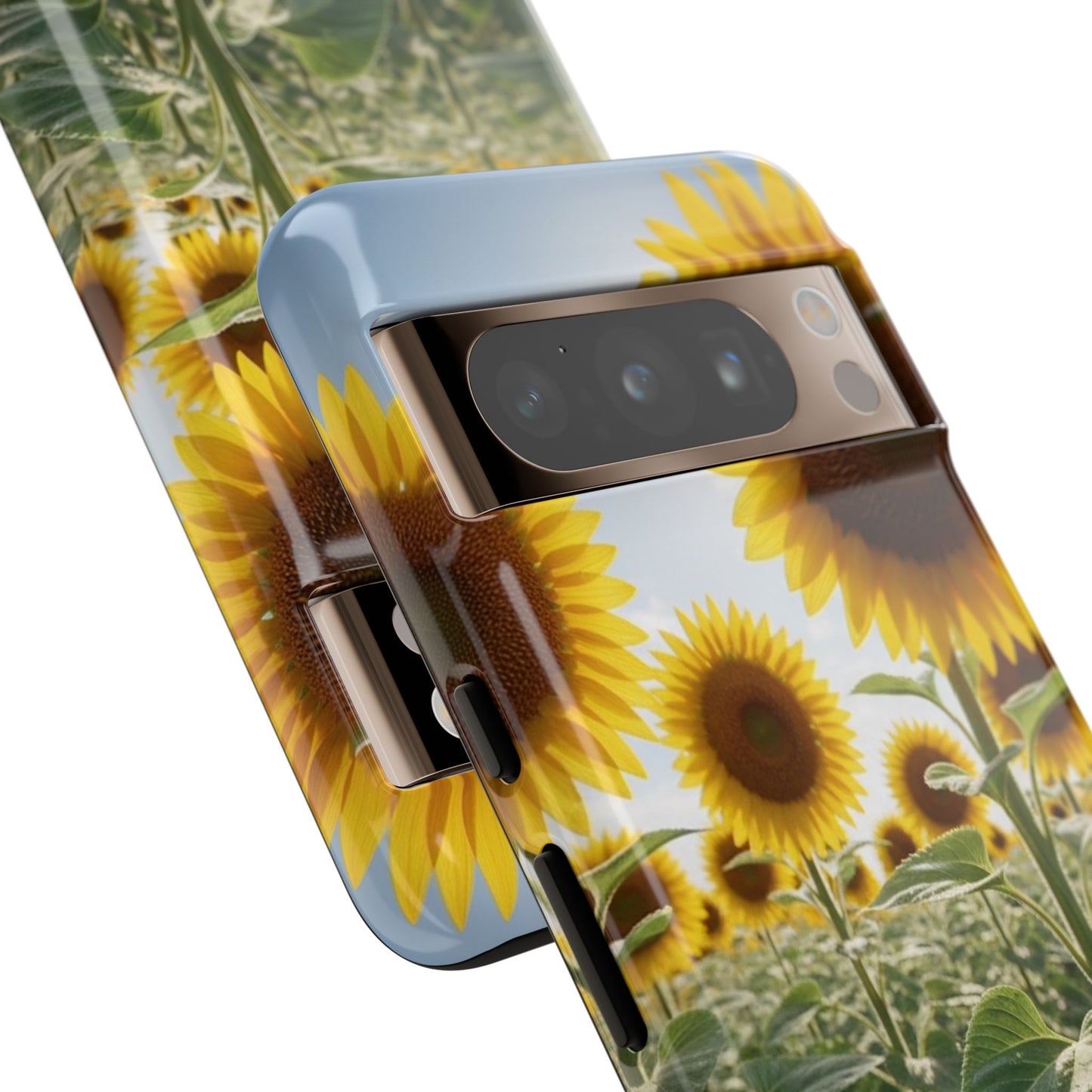 Sunflower Field Phone Case | Golden Hour Floral Aesthetic | Bright Summer Tough Case