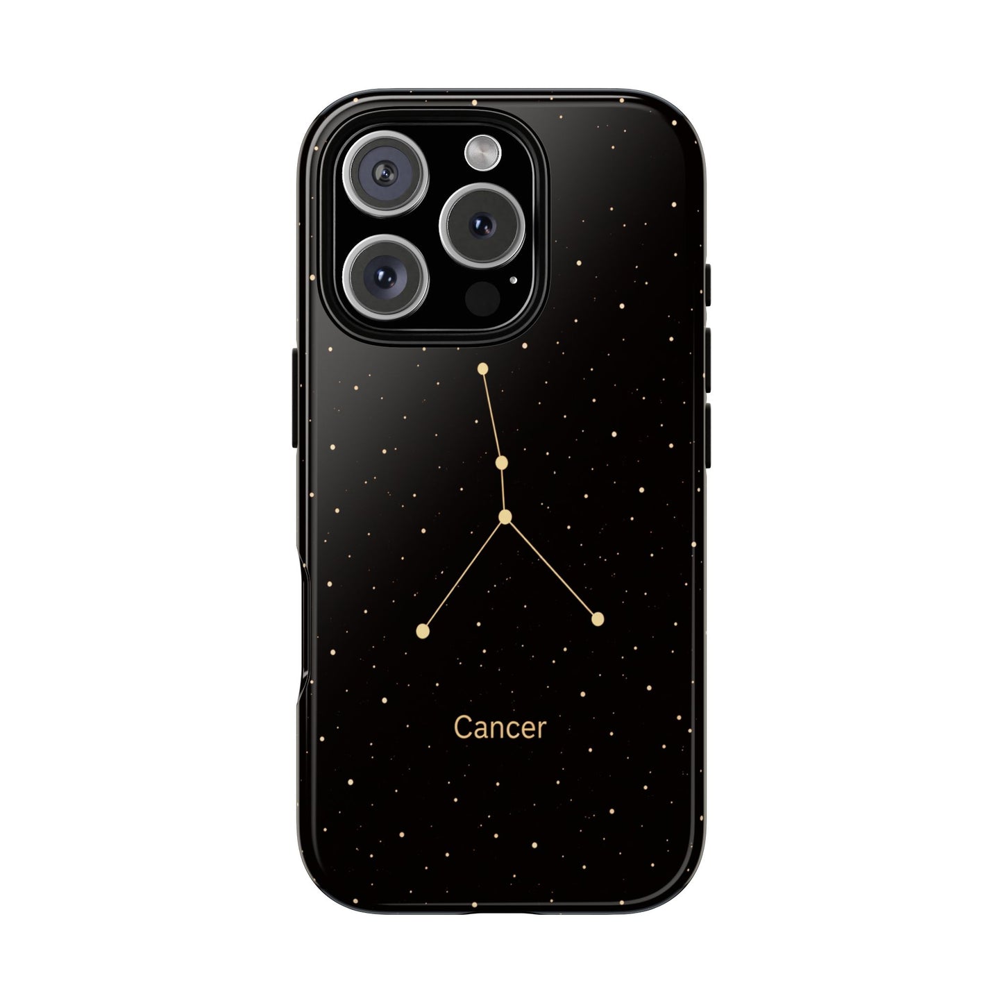 Cancer Zodiac Constellation Phone Case – Luxe Gold Celestial Cover