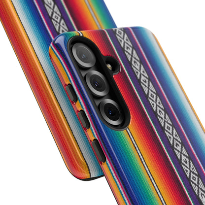 Serape Stripe Phone Case – Colorful Mexican Blanket Pattern Tough Case