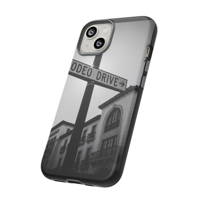Rodeo Drive Phone Case | Los Angeles Aesthetic Black & White Photography | Luxury LA Street Tough Case for iPhone & Samsung