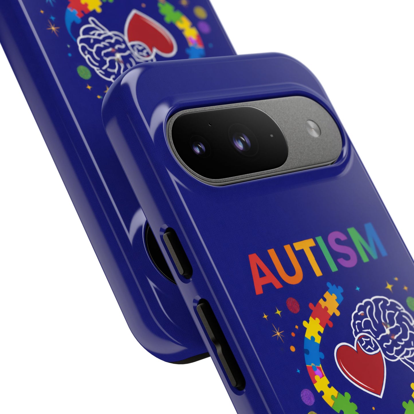 Autism Awareness Tough Case – "Love Connects All Pieces" Phone Case for Iphone, Samsung Galaxy and Pixel
