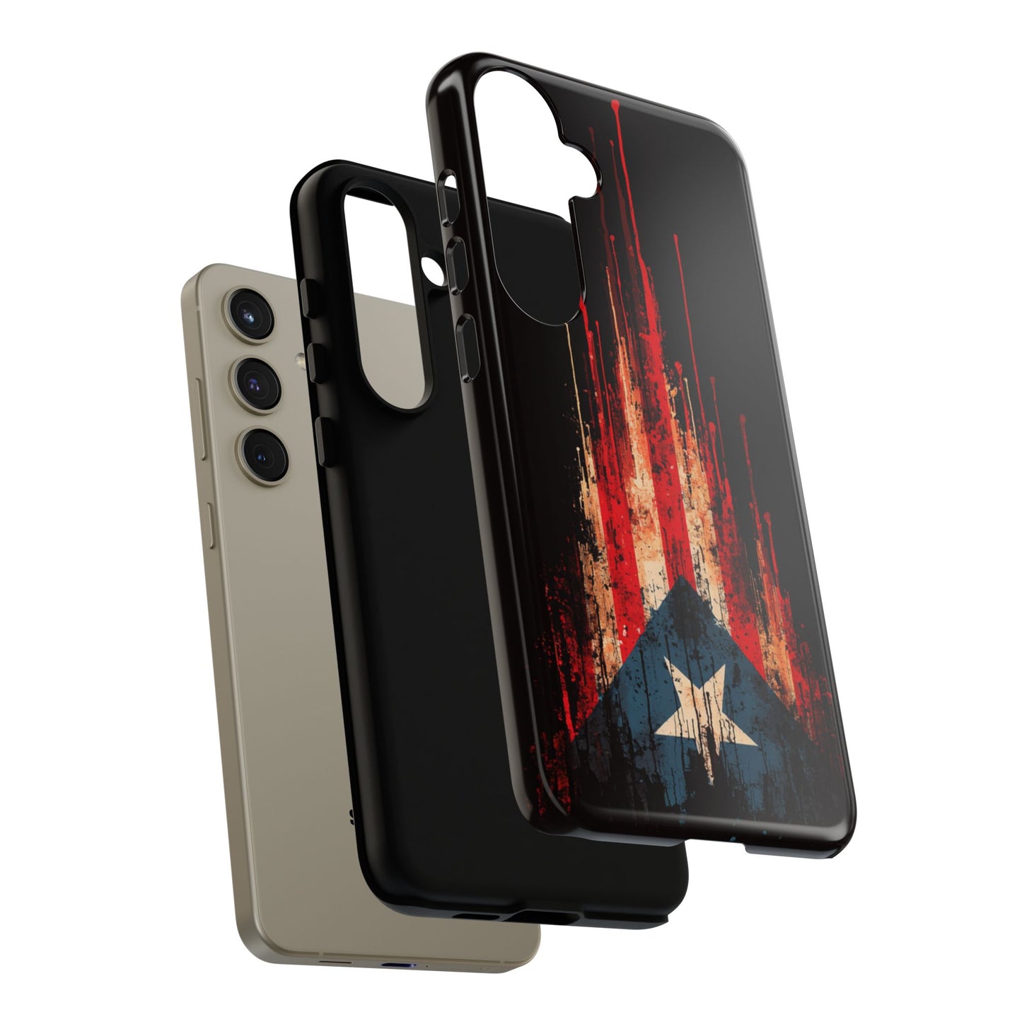 Puerto Rico Flag Phone Case | Distressed Puerto Rican Flag Tough Case | Boricua Pride Protective iPhone Samsung Cover