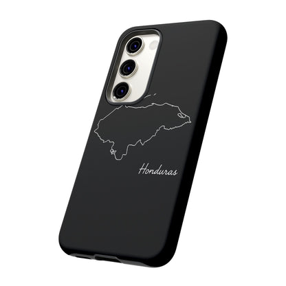 Honduras Outline Phone Case – Minimal Country Map Tough Case (iPhone, Samsung, Pixel)