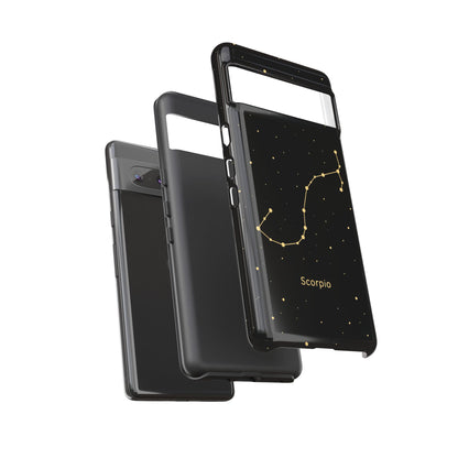 Scorpio Zodiac Constellation Phone Case – Luxe Gold Celestial Cover
