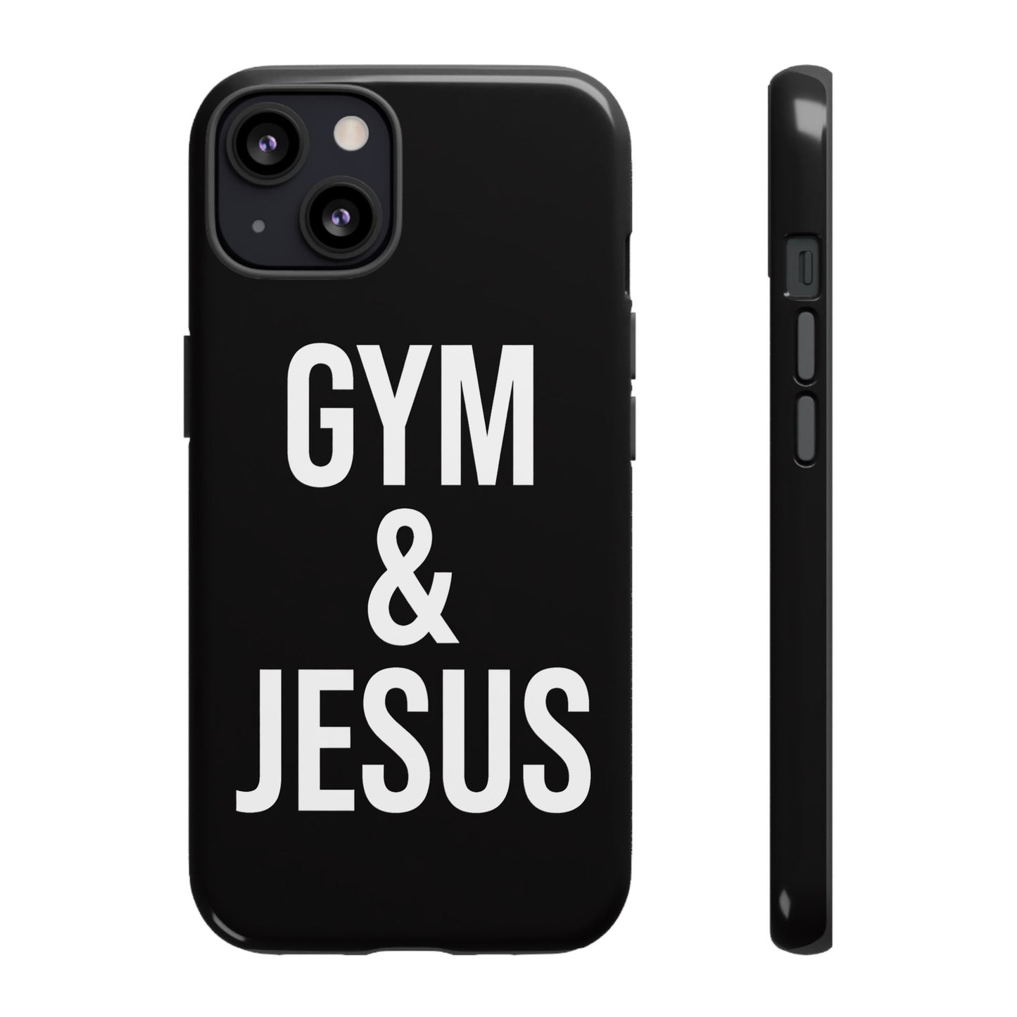 Gym & Jesus Phone Case Christian Faith Workout Gym Motivation Case