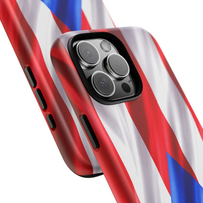 Puerto Rico Flag Phone Case | Boricua Pride Tough Case | Puerto Rican Flag Protective Cover for iPhone & Samsung