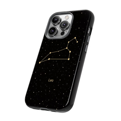 Leo Zodiac Constellation Phone Case – Luxe Gold Celestial Cover