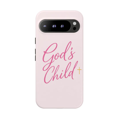 Gods Child Phone Case Christian Pink Aesthetic Tough iPhone Case